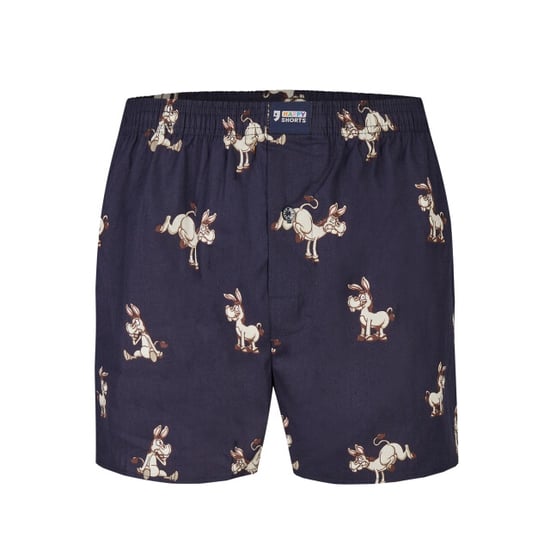 Happy Shorts X heren wijde boxershort met binnenbroek ezel print - Image 1