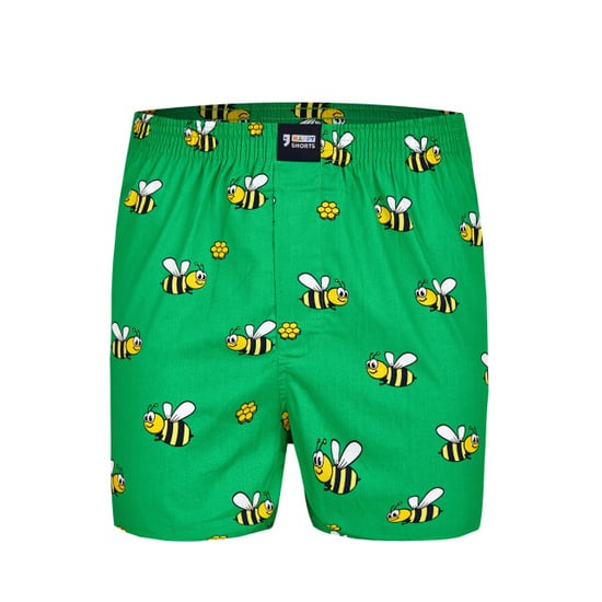 Happy Shorts X heren wijde boxershort met binnenbroek bijen print - Image 1