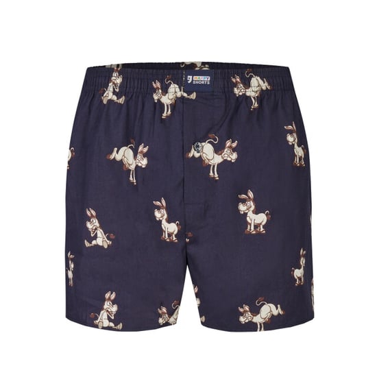 Happy Shorts X heren wijde boxershort met binnenbroek surfende zeemeeuw/ezel/luiaard print 3-pack - Image 5