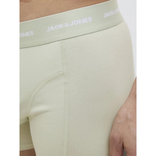 Jack & Jones Heren boxershorts trunks jactom bamboe 3-pack zwart/lichtblauw/lichtgroen - Image 2