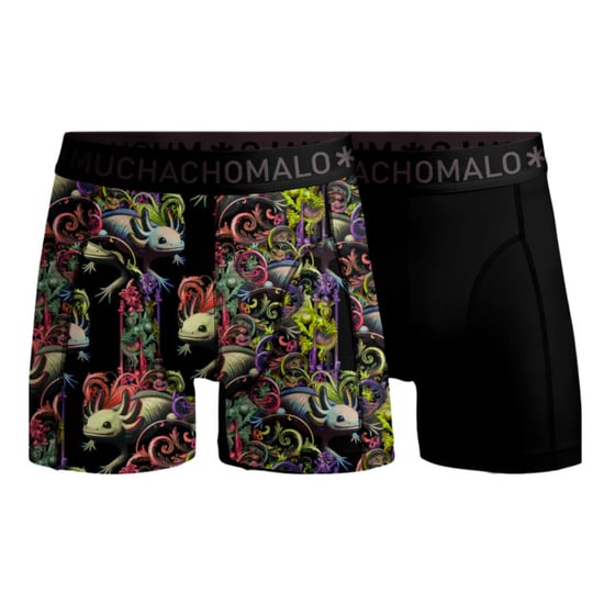 Muchachomalo Men 2-pack boxer shorts print/solid - Image 2