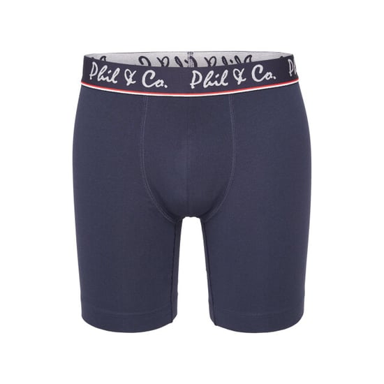 Phil & Co Boxershorts heren met lange pijpen boxer briefs 3-pack blauw / rood - Image 4