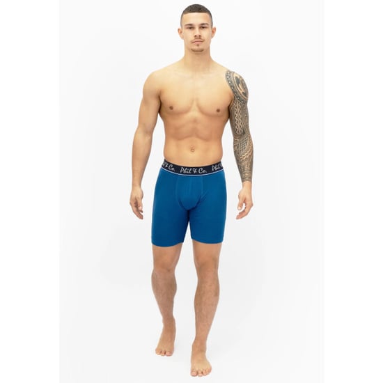 Phil & Co Boxershorts heren met lange pijpen boxer briefs 3-pack blauw / rood - Image 6