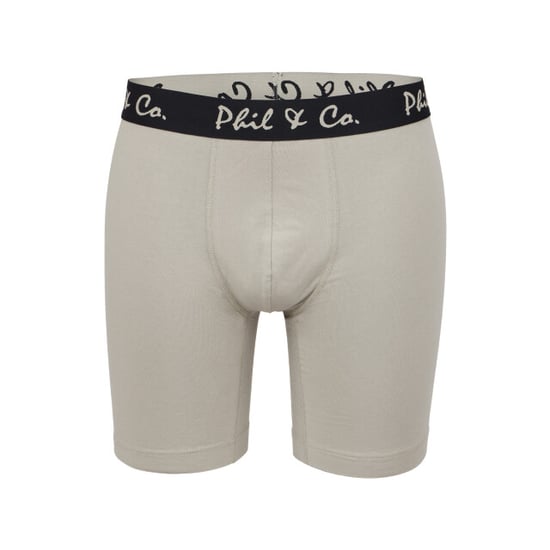 Phil & Co Boxershorts heren met lange pijpen boxer briefs 4-pack geel / beige - Image 3