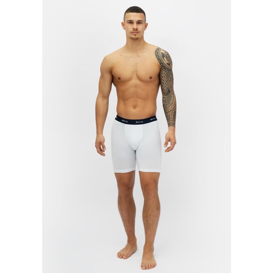 Phil & Co Boxershorts heren met lange pijpen boxer briefs 4-pack wit / grijs - Image 2