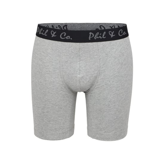 Phil & Co Boxershorts heren met lange pijpen boxer briefs 4-pack wit / grijs - Image 4