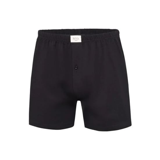 Phil & Co Wijde boxershorts jersey stretch effen blauw/zwart 6-pack - Image 2