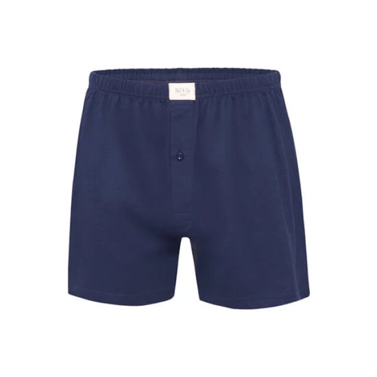 Phil & Co Wijde boxershorts jersey stretch effen blauw/zwart 6-pack - Image 3
