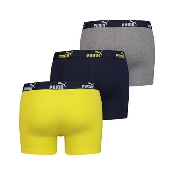 Puma Number 1 boxer 3-pack navy/ yellow - Image 3