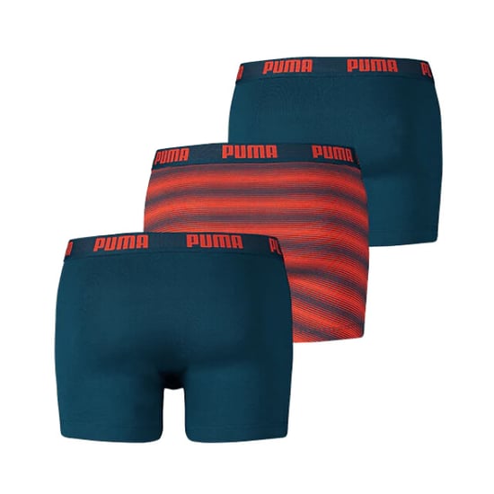 Puma Stripe design boxer 3-pack blue/ orange - Image 3