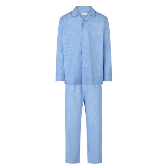 Phil & Co Heren pyjama set lang geweven katoen gestreept - Image 1