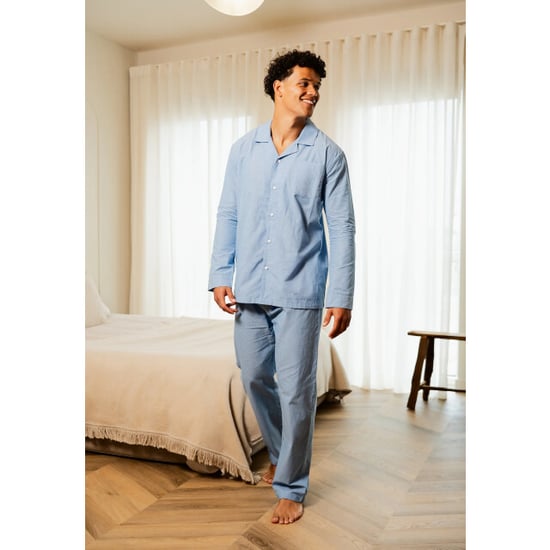 Phil & Co Heren pyjama set lang geweven katoen gestreept - Image 3