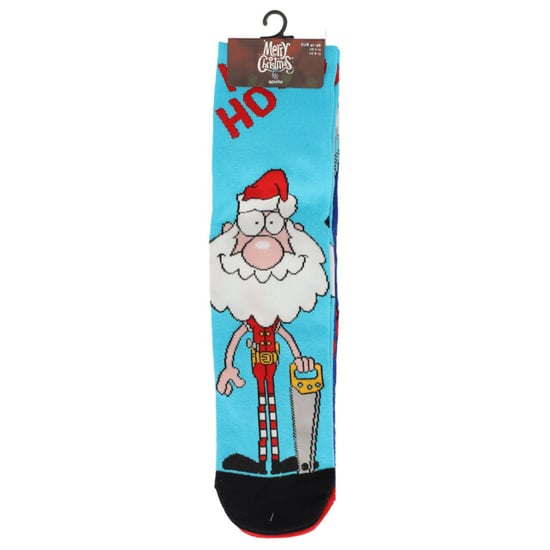Apollo Foute kerstsokken heren 2-pack santa claus / tools - Image 2