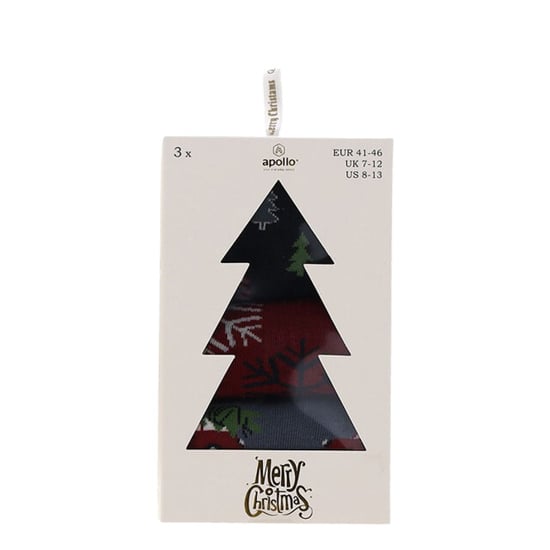 Apollo Heren kerstsokken giftbox 3-pack - Image 3