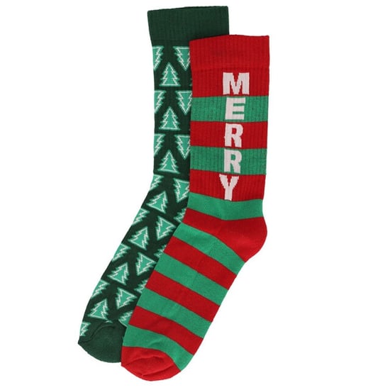 Apollo Kerstsokken heren dames green / rood sportsokken 2-pack - Image 1