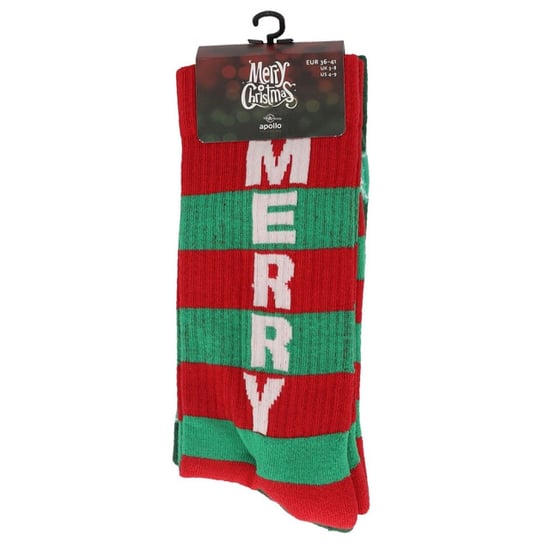 Apollo Kerstsokken heren dames green / rood sportsokken 2-pack - Image 3