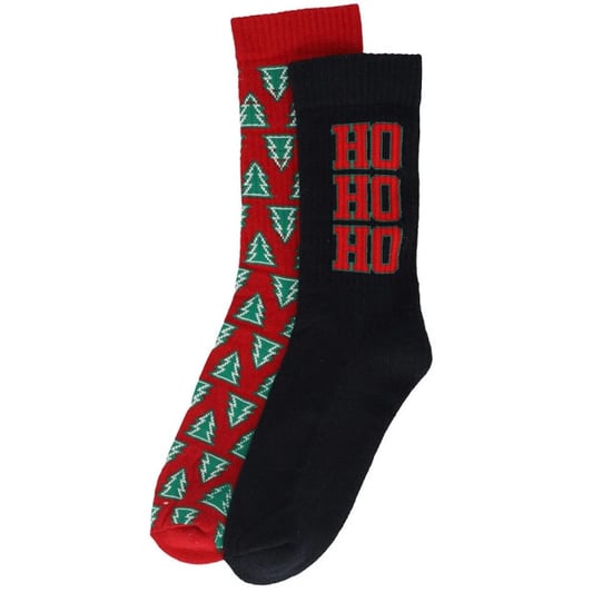 Apollo Kerstsokken heren dames navy / rood sportsokken 2-pack - Image 1
