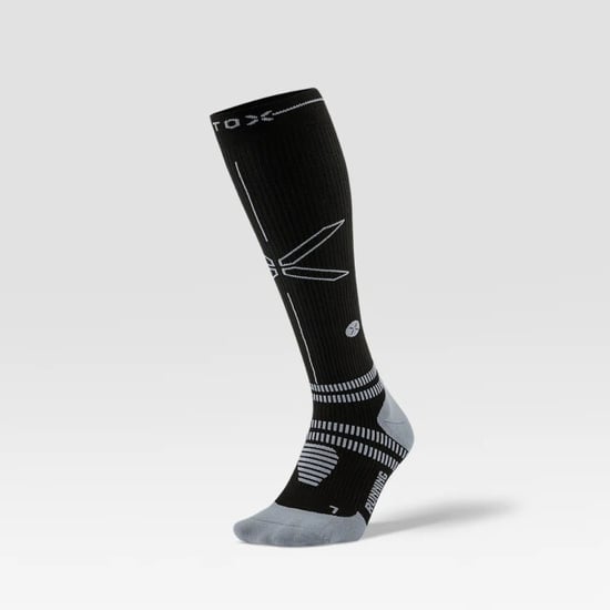 Stox running knee high socks men compressiekous heren black/black/white - Image 1