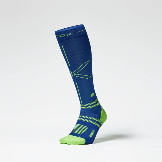 Stox running knee high socks men compressiekous heren marine combi - Image 1