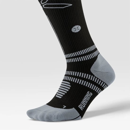 Stox running knee high socks men compressiekous heren black/black/white - Image 3