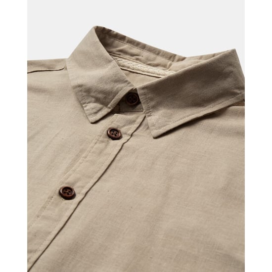 Anerkjendt 901935 akleifml/s cot/linen shirt 0536 feather grey - Image 4