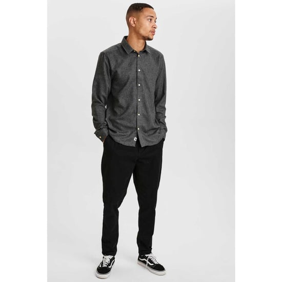 Anerkjendt Aklouis 2 tone melange shirt 900313 granit grey mel - Image 2