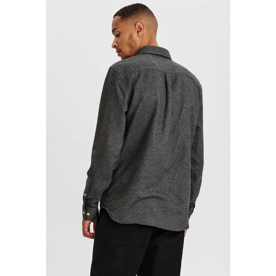 Anerkjendt Aklouis 2 tone melange shirt 900313 granit grey mel - Image 3