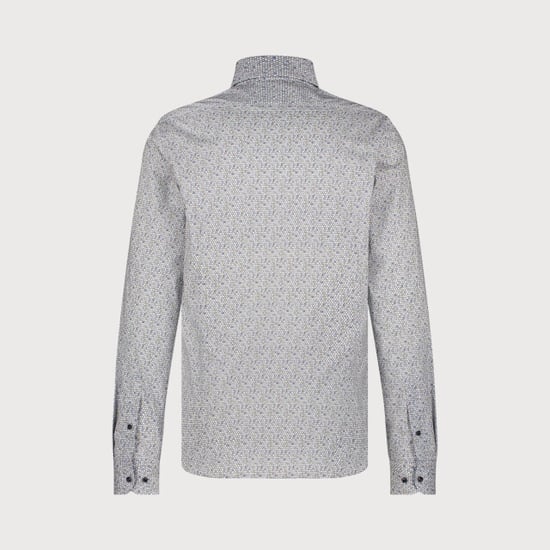 Blue Industry Het microprint stretch overhemd | - Image 3