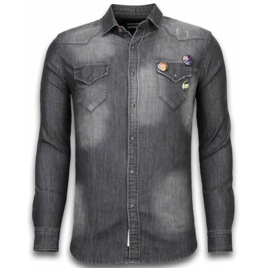Bread & Buttons Denim shirt spijker slim fit - Image 1