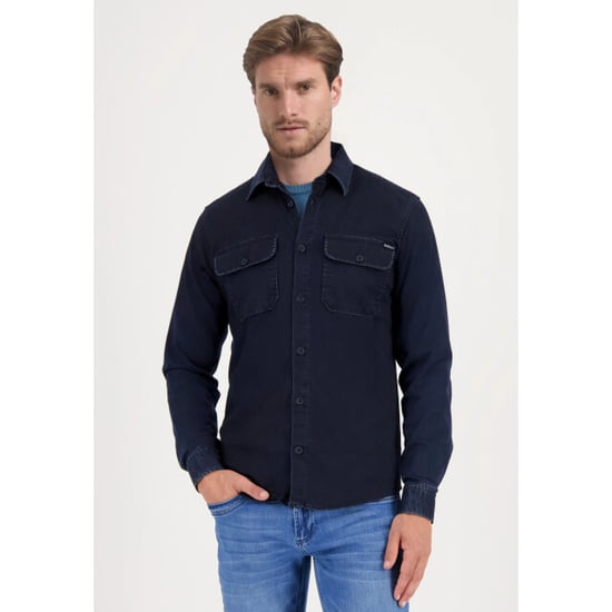 Gabbiano Heren overshirt 335238 901 navy denim - Image 1