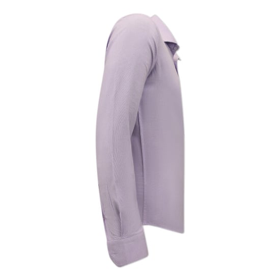 Gentile Bellini Getailleerde banco oxford shirt paars - Image 2