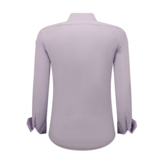 Gentile Bellini Getailleerde banco oxford shirt paars - Image 3