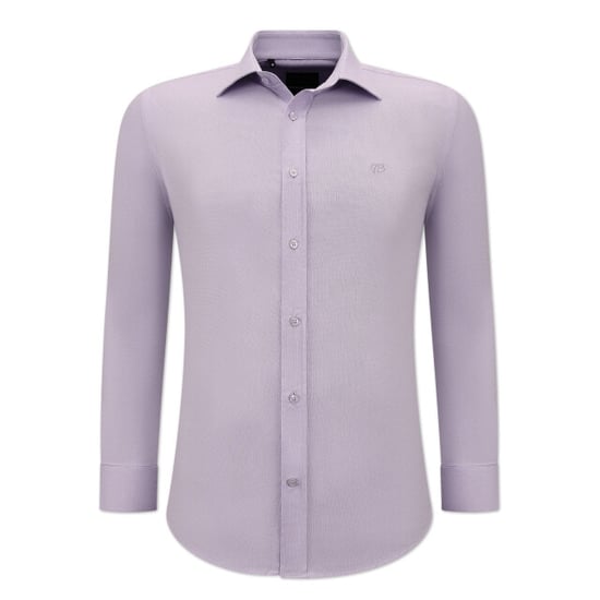 Gentile Bellini Getailleerde banco oxford shirt paars - Image 5