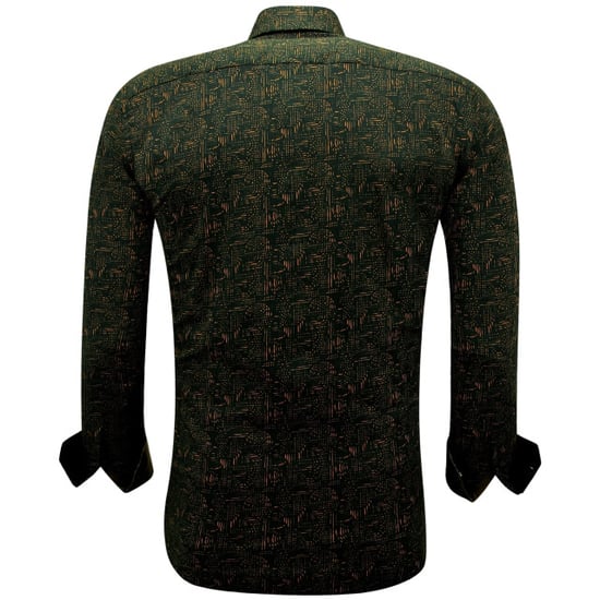 Gentile Bellini Overhemden lange mouw met slim fit bruin - Image 2