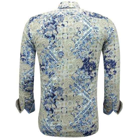 Gentile Bellini Print overhemden lange mouw slim fit - Image 3