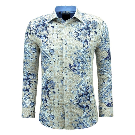 Gentile Bellini Print overhemden lange mouw slim fit - Image 4
