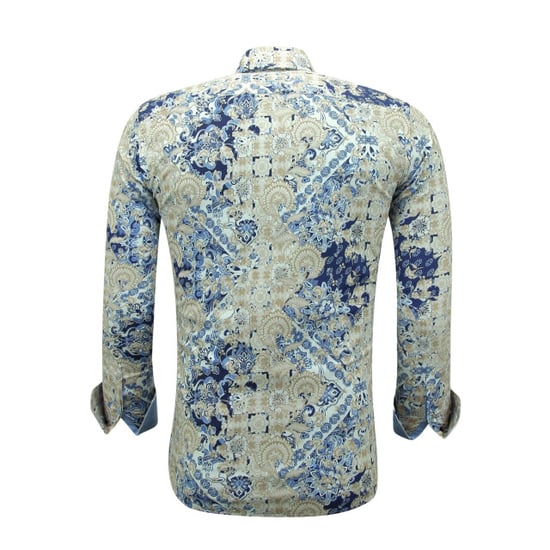 Gentile Bellini Print overhemden lange mouw slim fit - Image 6