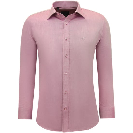 Gentile Bellini Zakelijke effen oxfordslim fit fuchsia - Image 1
