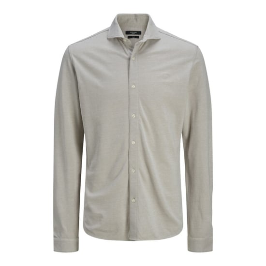 Jack & Jones Jprblalance pique ls shirt smu beige - Image 1