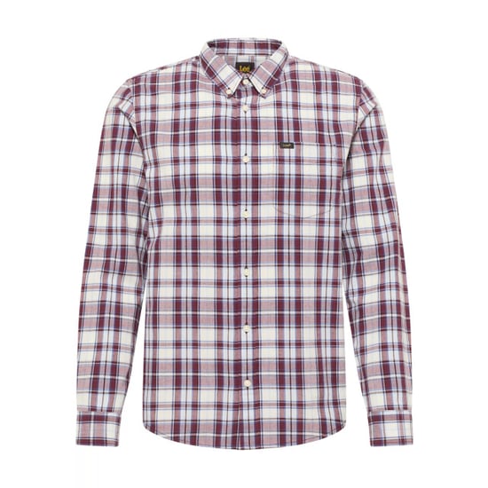 Lee Button down velvet beet - Image 1
