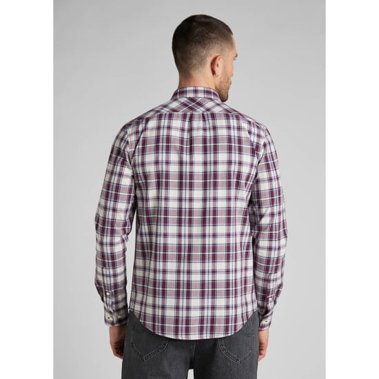 Lee Button down velvet beet - Image 5