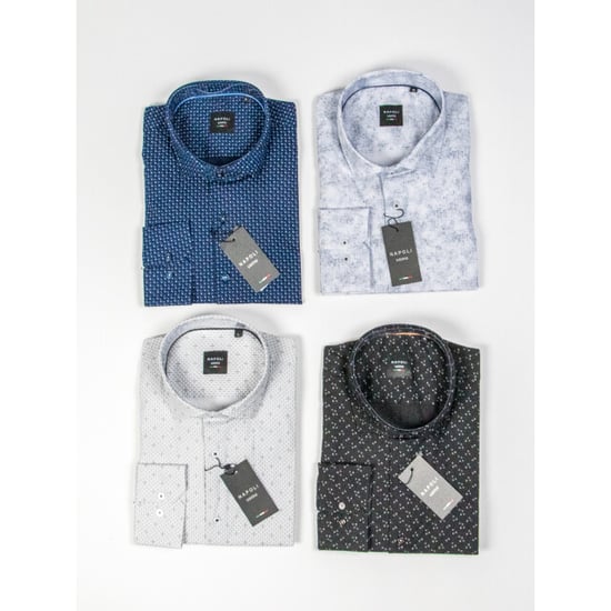 Napoli Uomo overhemd heren zwart print italianstyle - Image 3
