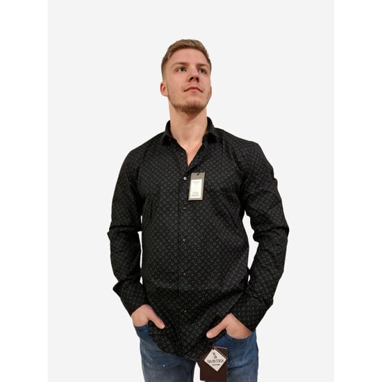 Napoli Uomo overhemd heren zwart print italianstyle - Image 6