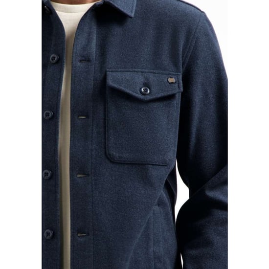 No Excess Overshirt button closure melange night - Image 6