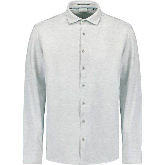 No Excess Shirt jersey melange stretch chalk - Image 1