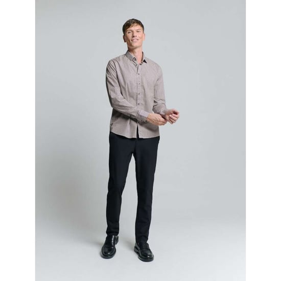 No Excess Shirt stretch allover printed mauve - Image 5