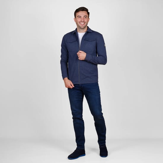 Q1905 Overshirt hattem donker melange - Image 3