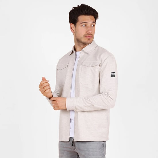 Q1905 Overshirt hattem zand melange - Image 2