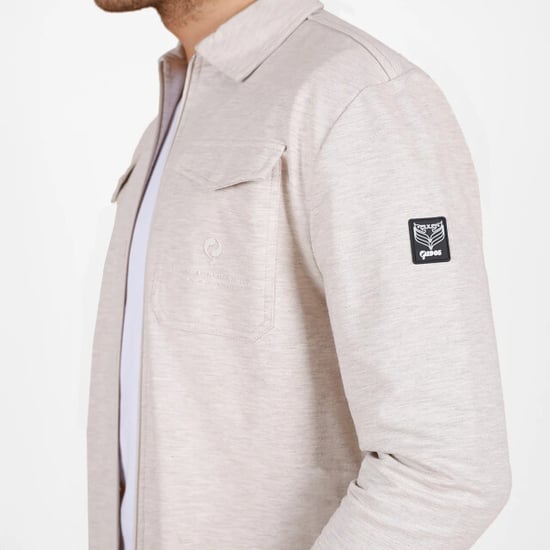Q1905 Overshirt hattem zand melange - Image 3