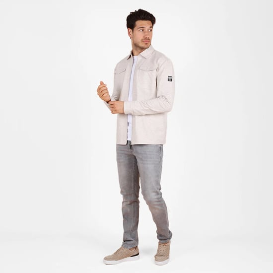 Q1905 Overshirt hattem zand melange - Image 4